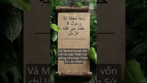 Muhammad cầu xin phúc lành và bình an cho Người … Con người trước khi trở thành Thi