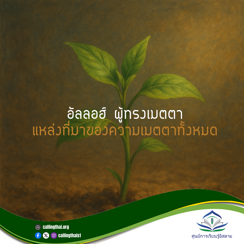 อัลลอฮ์ ผู้ทรงเมตตา… แหล่งที่มาของความเมตตาทั้งหมด
