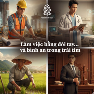 Làm việc bằng đôi tay… và bình an trong trái tim