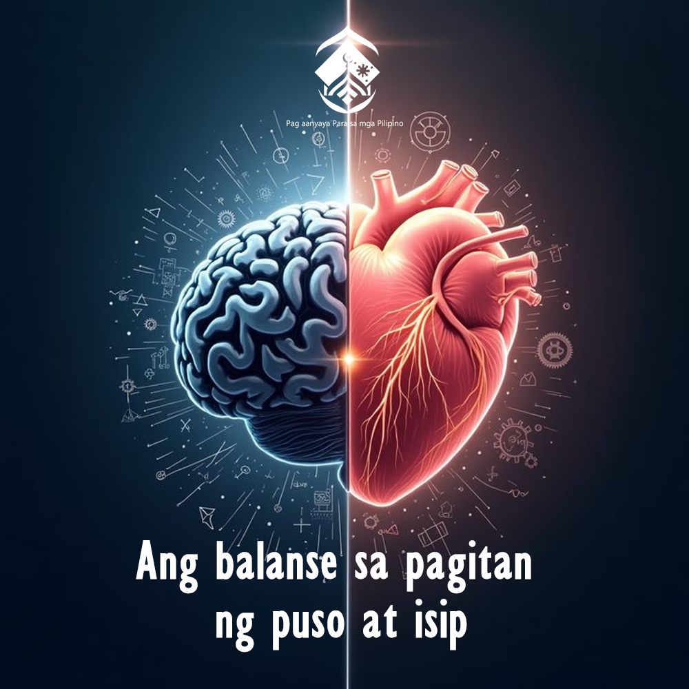 Ang balanse sa pagitan ng puso at isip