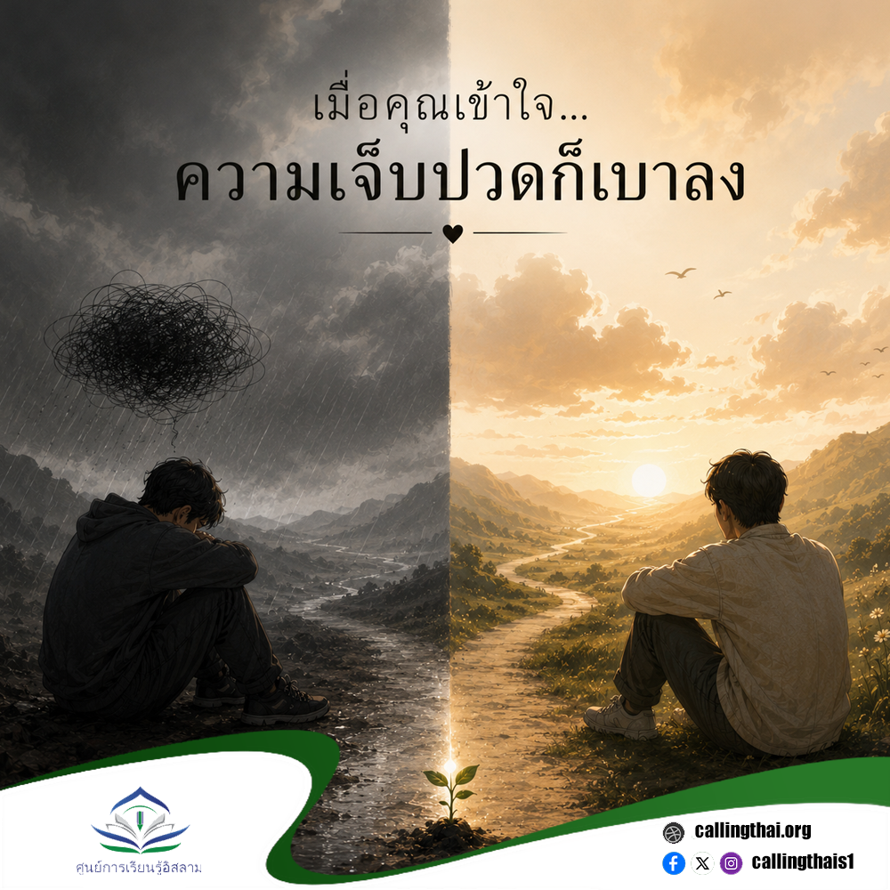 เมื่อคุณเข้าใจ… ความเจ็บปวดก็เบาลง