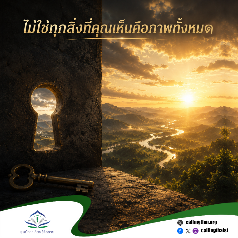 ไม่ใช่ทุกสิ่งที่คุณเห็นคือภาพทั้งหมด
