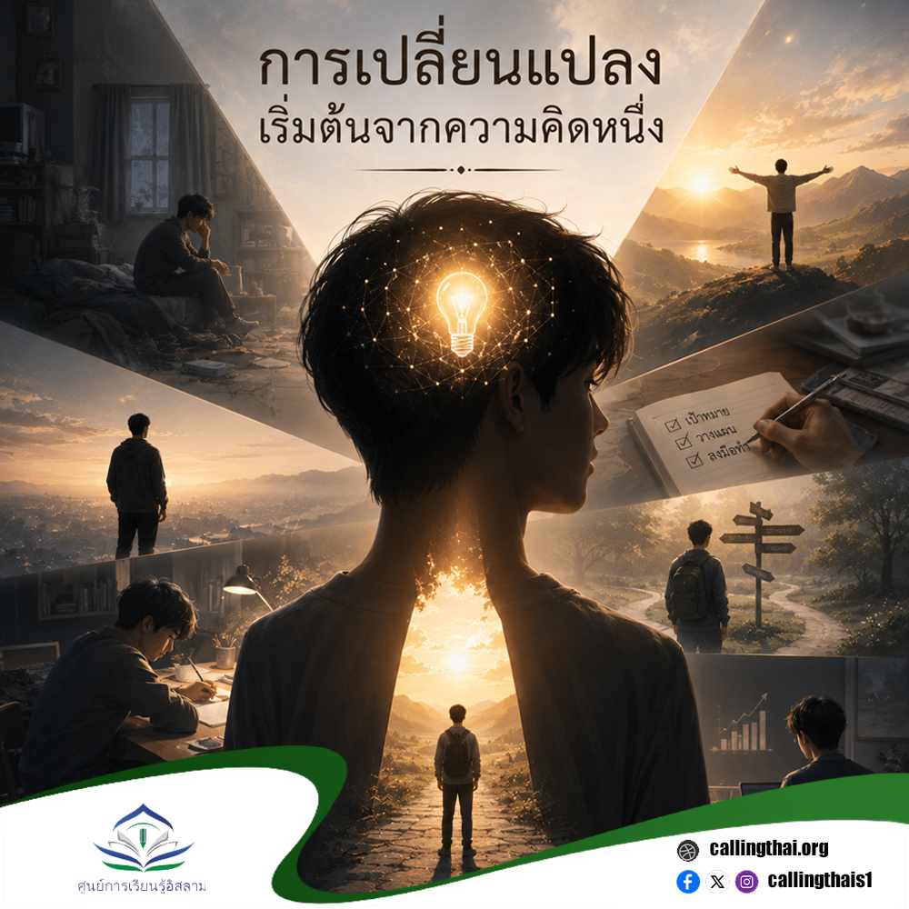 การเปลี่ยนแปลงเริ่มต้นจากความคิดหนึ่ง