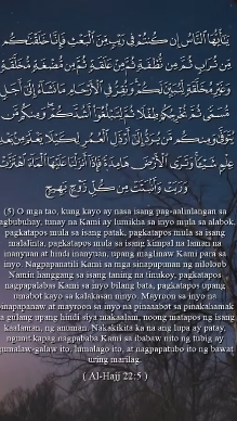 (5)Surah Al-Hajj