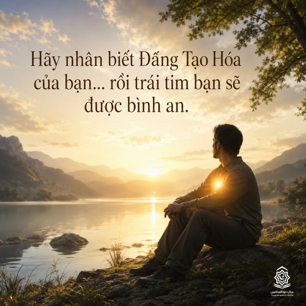 Hãy nhận biết Đấng Tạo Hóa của bạn… rồi trái tim bạn sẽ được bình an.