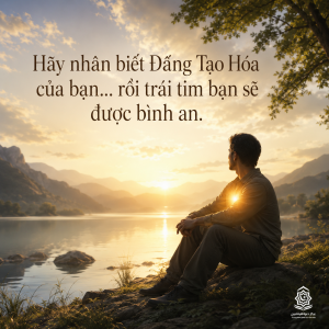 Hãy nhận biết Đấng Tạo Hóa của bạn… rồi trái tim bạn sẽ được bình an.