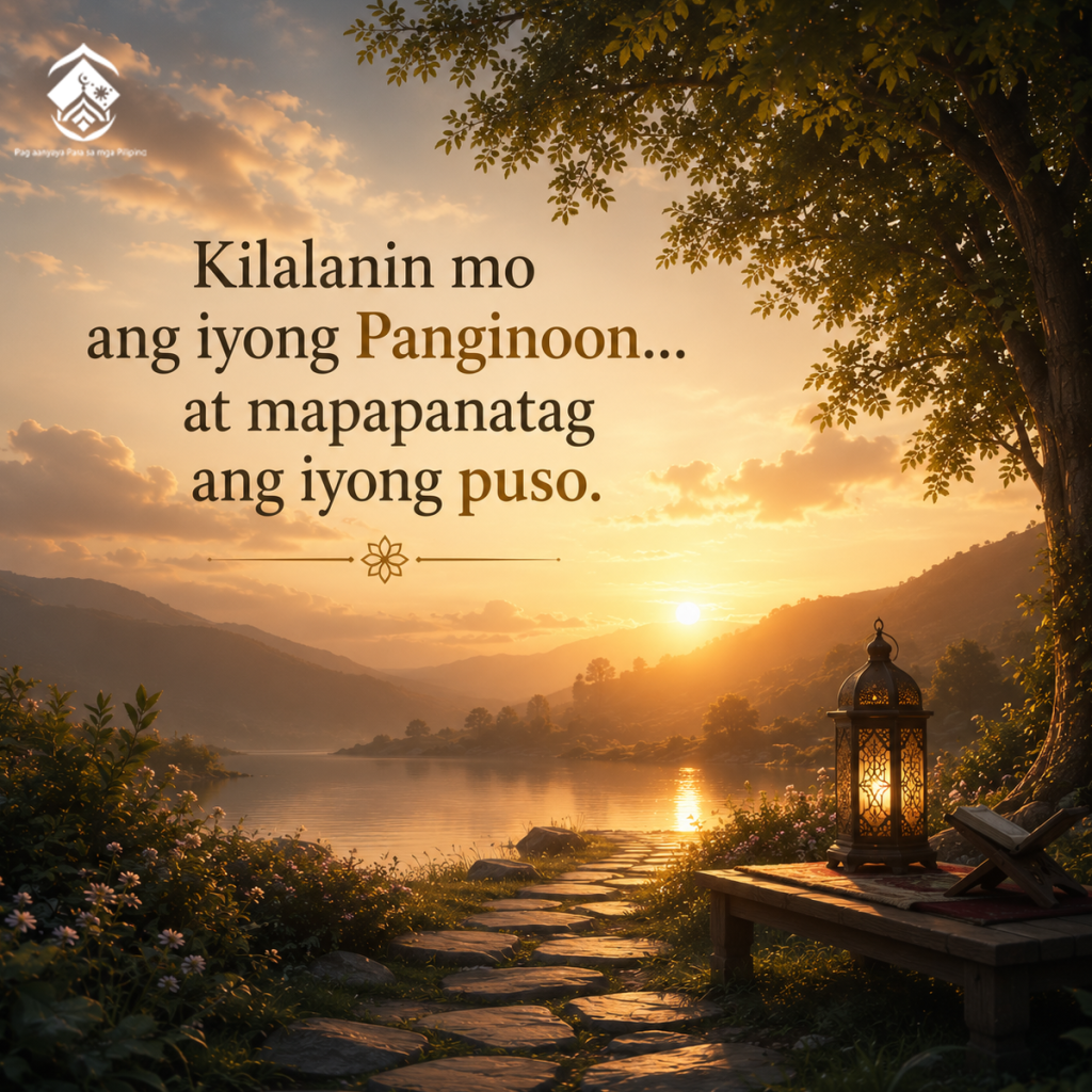 Kilalanin mo ang iyong Panginoon… at mapapanatag ang iyong puso.