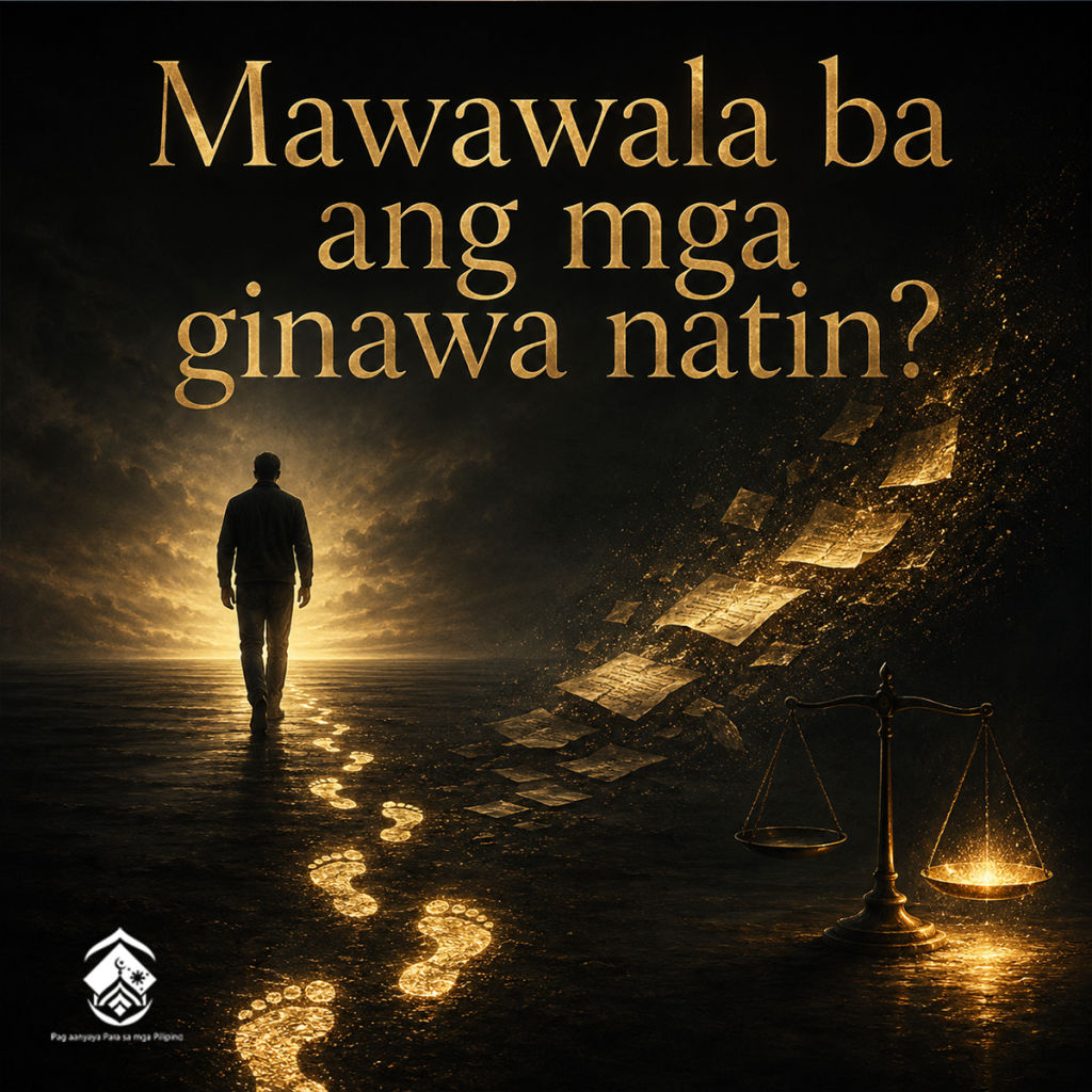 Mawawala ba ang mga ginawa natin?