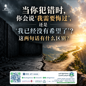 当你犯错时，你会说“我需要悔过”，还是“我已经没有希望了”？这两句话有什么区别？